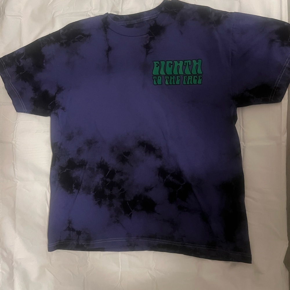 Purple and Black Tie-Dye T-Shirt